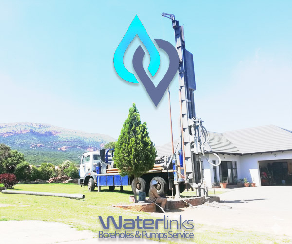 Professional borehole services site in a residential area in Gauteng