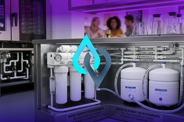 Commercial water purification system for a restaurant